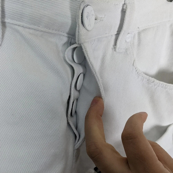 One Teaspoon High Rise Bandit Shorts Cut Off Raw Hem Button Up Fly Distressed 27 - Picture 10 of 13